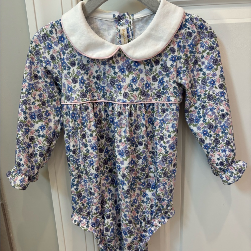Floral Long Sleeve Kids One Piece